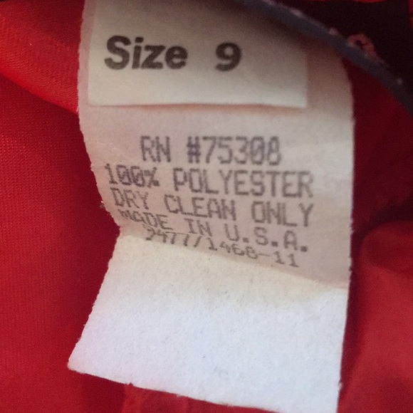 Bright orange red satin prom dress - Picture 7 of 7